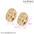 92044-Xuping Bijoux Fashion Dernière Conception 18K Plaqué Or Hoop Boucle D&#39;oreille